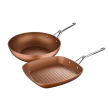 Ensemble poêle grill et wok Ø28 cm San Ignacio - Bronze - Voir 1