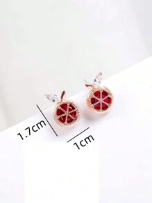 1pair Sweet Lovely Lemon Fruit Earrings - Fruit - View 5