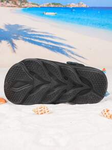 Fashionable Versatile Kids' Pearl Decorated Clogs, Lightweight Suitable For Outdoor Wear - Black - View 7