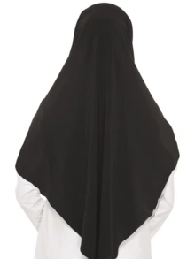 Modest Hijab Full Coverage Breathable Instant Hijabs, Convenient Elastic Sweat-Absorbent Muslim Headscarf For Women, Plus Size - Multicolor - View 4