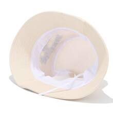 1 Mũ Bucket thêu Swiftie, Mũ xô Unisex thời trang, Mũ chống nắng thoáng khí ngoài trời - trắng - Xem 6