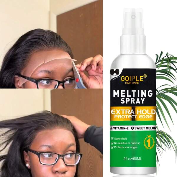 Agent de liaison invisible sans résidu et sans colle extra fort GOIPLE de 60 ml pour l'extension de cheveux, la sécurisation de la ligne de cheveux naturelle, les petits perruques, la fusion et la mise en forme des dentelles. Convient pour un usage quotidien et les jeux de rôle.