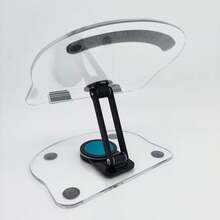 亞克力360度旋轉通用多功能平板電話支架，帶有防滑折疊便攜式iPad座架，桌面支架 - 彩色 - 查看 5