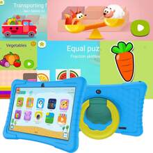 Kids Tablet, 10 Inch Tablet For Kids Android 12 Tablet 2GB 64GB Toddler Tablet APP Preinstalled & Parent Control Children Tablet With WiFi, 8000mAh Battery, Dual Camera(Blue) - Blue - View 3