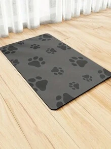 1 Pc Pet Feeding Mat, Absorbent Cat Food DogFood Mat, Cat Dog Mat, Quick Dry Non-Slip, EasyCleaning Cat Dog Water Dispenser Mat, PetSupplies, Cat Dog Water Bowl Mat