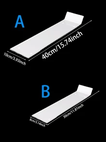 1入組亞克力透明食品和甜點展示架 - 白色 - 查看 2