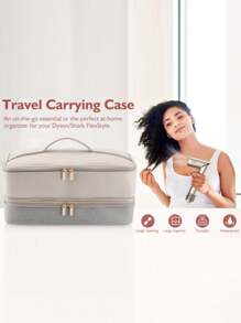 Shark Flexstyle/ Airwrap 風筒/刷具/ Revlon 吹風機造型器旅行收納盒，雙層收納附帶髮飾工具收納袋 - 彩色 - 查看 7