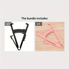 Accurately Measure Your Body Fat Percentage With This 1pc Body Fat Caliper And Measurement Chart Combo! - Multicolor - View 14