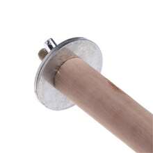 1入木製鸚鵡章魚立柱，鳥類立柱，木製棲息立柱，磨爪棒 - 米色 - 查看 10