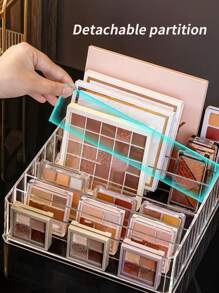 1pc Storage Box, Makeup Multi-Layer Organizer, Cosmetic Tool Display Stand, Transparent Minimalist Dressing Table Skincare Organizer, Beauty Products Classification Storage Shelf,For Holiday Beach, Bathroom Collection, Bedroom Collection, Large Capacity