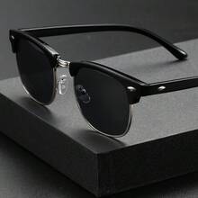 1入組優質經典橢圓框眼鏡-男女通用時尚眉形設計-耐用，舒適且通用-適用於戶外運動，派對，旅行，開車，釣魚和拍照