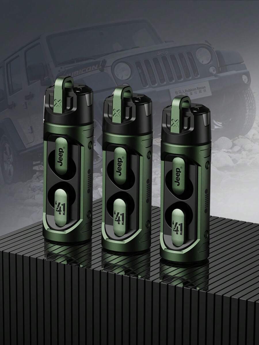 Jeep JP EW002 TWS無線藍牙耳機降噪耳塞遊戲視頻耳機HIFI音質運動耳機 - 綠色 - 查看 1