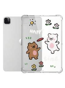 1入全新2024年出產iPad Pro 11熊貓圖案平板電腦保護殼，透明軟質全覆蓋外殼，適用於有氣囊的13英寸蘋果Air - 彩色 - 查看 2