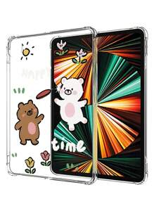 1入全新2024年出產iPad Pro 11熊貓圖案平板電腦保護殼，透明軟質全覆蓋外殼，適用於有氣囊的13英寸蘋果Air - 彩色 - 查看 5