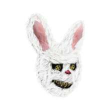 1 pieza Máscara de conejo sangriento para fiesta, máscara de oso horroroso de peluche para disfraz de cosplay - Multicolor - Ver 6