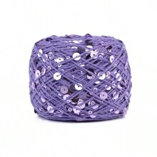 50/Ball 140M Hand Knitting Yarn 3mm+6mm Sequins Yarn DIY For Woman Woollen Sweater Hat Scarf - Multicolor - View 19