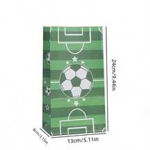 10 个/包绿色田园纸袋，牛皮纸手提袋用于生日礼品包装 - 彩色 - 查看 2