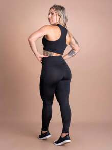 Women Sports Sets - 黑色 - 查看 3