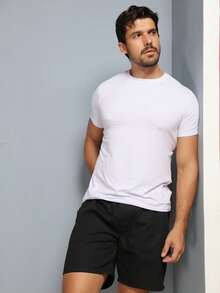 Men Shorts - 黑色 - 查看 2