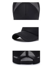 Unisex Breathable Mesh Baseball Cap Solid Color Casual All-Match Baseball Cap Personalized Trucker Hat For Summer - Multicolor - View 8