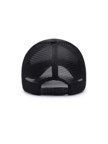 Unisex Breathable Mesh Baseball Cap Solid Color Casual All-Match Baseball Cap Personalized Trucker Hat For Summer - Multicolor - View 7