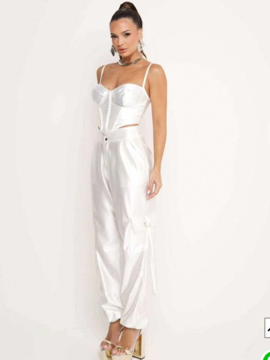 Women Two-Piece Outfits - White - View 1