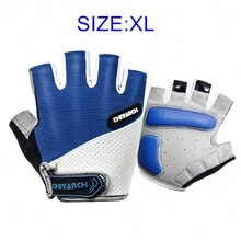 1 Pair Anti-Slip Shockproof Breathable Men Women Half Finger Outdoor Sports Cycling Bike Glove - Multicolor - View 16