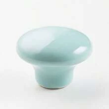 1入組陶瓷圓形單孔抽屜拉手