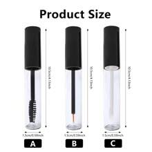 1PC Empty Black Mascara Tube Eyeliner And Lip Gloss Tubes Eyelash Cream Container Bottle, Portable Accessories Storage