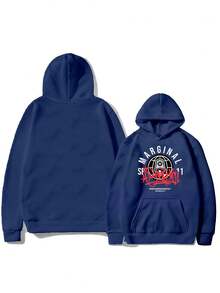 Men Hoodies - 藏蓝色 - 查看 2