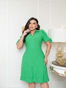 Women Dresses - 綠色 - 查看 1