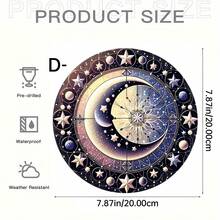 1pc, Đồ trang trí cửa sổ bằng acrylic nhuộm màu 5D giả, Tấm acrylic huyền bí, Đồ trang trí mặt trời hình tròn theo phong cách huyền bí, Đồ trang trí nhà cửa, Đồ trang trí sân vườn, Đồ trang trí treo ngoài trời, Quà sinh nhật cho những người yêu thích huyền bí - Nhiều màu - Xem 19