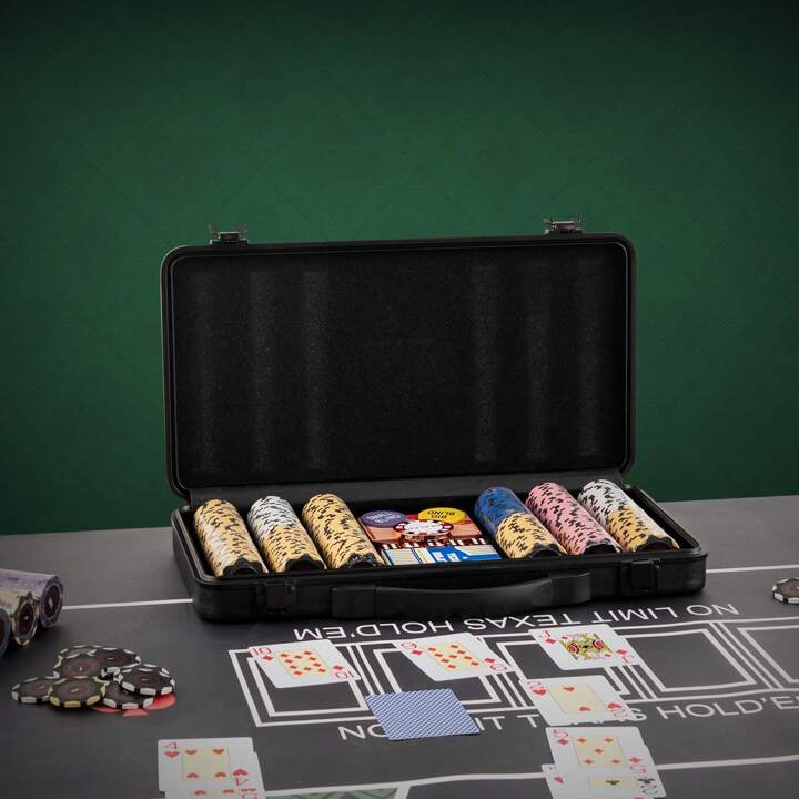 大きい割引 SKYSHALO Poker Complete Set, Poker 300-Piece Set, Chip Poker ポケモンカードゲーム
