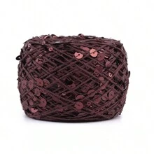 50/Ball 140M Hand Knitting Yarn 3mm+6mm Sequins Yarn DIY For Woman Woollen Sweater Hat Scarf - Multicolor - View 31