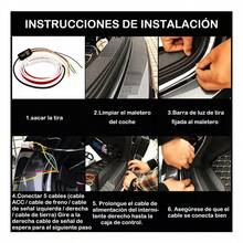 Tira Led Secuencial 120cm Para Cajuela Direccionales Reversa,Tira de luces LED luz de cajuela, trasera, luz direccional, de freno,tipo flujo, Tira de Luces LED para Coche,1.2m para Exteriores con Control de aplicación inalámbrico,Luces LED de circulación Diurna,Kit de Luces de neón, 120cm Tiras Led Barras Cajuela Autos Coche - Multicolor - Ver 9