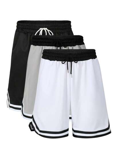 OPALOS 2/3 Packs Active Athletic Shorts For Boyfriend Style Men, Basketball Shorts With Pockets