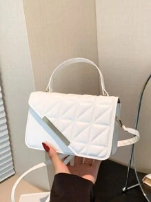 Túi xách mini thời trang thanh lịch và tiện dụng, dây đeo vai có thể điều chỉnh, được thiết kế dành cho phụ nữ, món quà cá nhân hóa tuyệt vời nhất dành cho phái nữ, các bà mẹ và bạn gái. - trắng - Xem 1