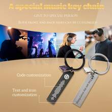 1 PC Móc khóa tùy chỉnh Quà tặng cá nhân cho cô ấy | Người Bạn Thân Nhất Món Quà Sinh Nhật Khắc Móc Chìa Khóa Bạn Trai Valentine Quà Tặng Móc Khóa Quà Tặng Cho Mẹ - Vàng - Xem 7