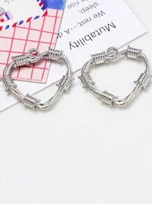 10入組心型設計DIY珠寶吊墜