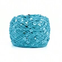 50/Ball 140M Hand Knitting Yarn 3mm+6mm Sequins Yarn DIY For Woman Woollen Sweater Hat Scarf - Multicolor - View 45