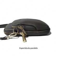 Women's mobile phone bag stylish simple single shoulder crossbody bag - Negro - Ver 6