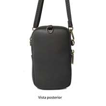 Women's mobile phone bag stylish simple single shoulder crossbody bag - Negro - Ver 7