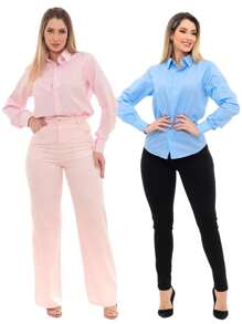 Women Blouses - 彩色 - 查看 7