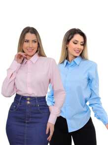 Women Blouses - 彩色 - 查看 2