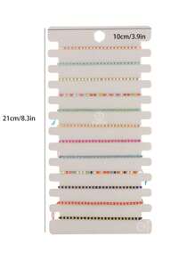 12pcs Best-Selling Handmade Braided Rice Bead Bracelet, Simple And Versatile Bracelet Set - Multicolor - View 5