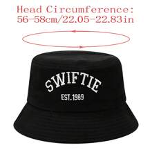 1 Mũ Bucket thêu Swiftie, Mũ xô Unisex thời trang, Mũ chống nắng thoáng khí ngoài trời - trắng - Xem 11