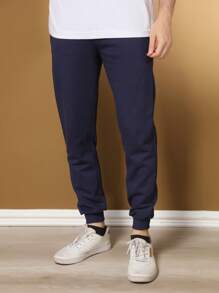 Men Hoodie & Sweatshirt Co-Ords - Màu xanh hải quân - Xem 9