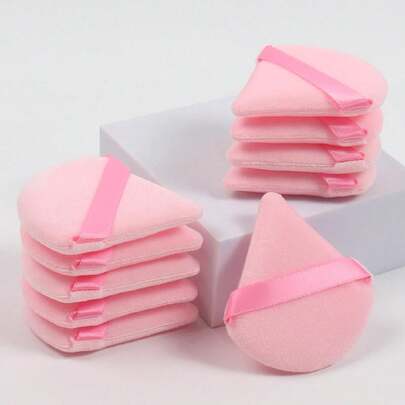 Bộ 5/10/20/30/50/100 miếng bông trang điểm hình tam giác bằng nhung, được làm từ chất liệu nhung siêu mềm, được thiết kế để tạo khối, trang điểm mắt và viền mắt, phù hợp với mọi loại da. Phụ kiện mỹ phẩm, bông trang điểm, bông trang điểm, bông trang điểm, cọ trang điểm, giá cả phải chăng, quà Giáng sinh, dụng cụ mỹ phẩm, hàng tốt giá rẻ, quà tặng, quà tặng cho nữ, quà Giáng sinh