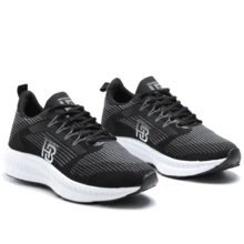 Men Sneakers - 黑與白 - 查看 1