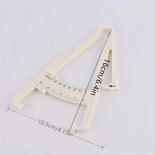 1pc Body Fat Caliper And Measurement Chart Set, Accurately Measure Your Body Fat Percentage - Multicolor - View 8